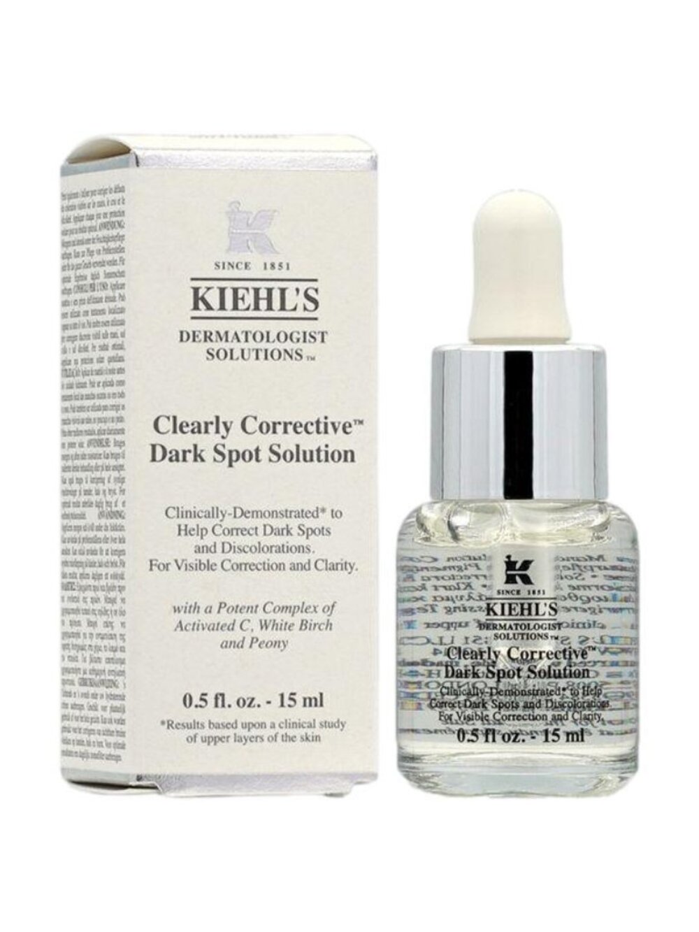 Kiehl's Clearly Corrective Dark Spot Solution 15ml Brand New In Box